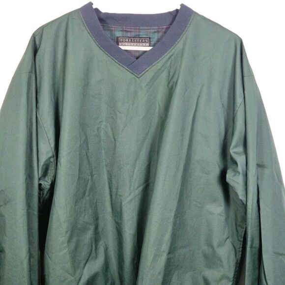 Forrester's Outerwear Men’s XXL Green V-Neck Golf Windbreaker - Picture 2 of 7